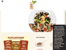 Tablet Screenshot of pizzeriaristorantepinterre.com